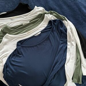 EUC Bundle (5) Sivana Long Sleeve Dolman Bamboo Tops XL.